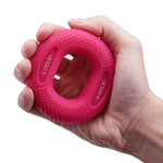 2 pezzi di forza regolabile in silicone con pinza per braccio, forza muscolare, riabilitazione, allenamento, attrezzatura per il fitness, 20/30LB （Pink）, 30 / 40LB（Rose Red）, 40 / 50LB（Blue）, 50 / 60LB（Orange）, 70 / 80LB（Black）
