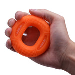 2 pezzi di forza regolabile in silicone con pinza per braccio, forza muscolare, riabilitazione, allenamento, attrezzatura per il fitness, 20/30LB （Pink）, 30 / 40LB（Rose Red）, 40 / 50LB（Blue）, 50 / 60LB（Orange）, 70 / 80LB（Black）