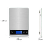 A10-1 Bilancia da cucina USB portatile Bilancia da banco per alimenti domestici, tè quasi grammo, 5kg / 1g(White), 10kg / 1g(White), 15kg / 1g(White), 5kg / 1g(Rose Gold), 10kg / 1g(Rose Gold), 15kg / 1g(Rose Gold)