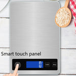 A10-1 Bilancia da cucina USB portatile Bilancia da banco per alimenti domestici, tè quasi grammo, 5kg / 1g(White), 10kg / 1g(White), 15kg / 1g(White), 5kg / 1g(Rose Gold), 10kg / 1g(Rose Gold), 15kg / 1g(Rose Gold)