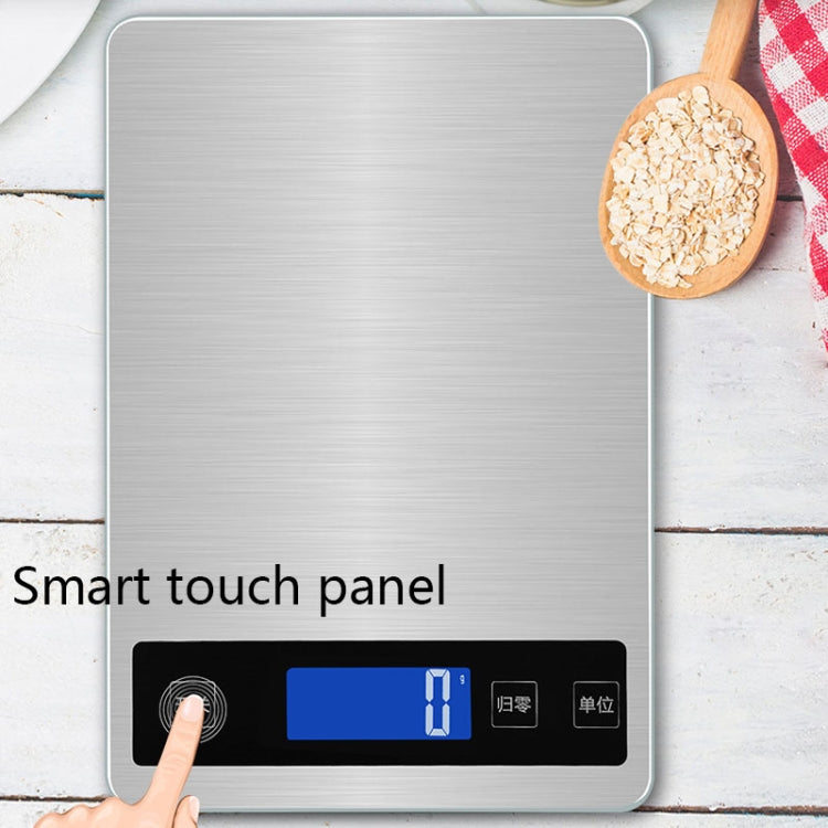 A10-1 Bilancia da cucina USB portatile Bilancia da banco per alimenti domestici, tè quasi grammo, 5kg / 1g(White), 10kg / 1g(White), 15kg / 1g(White), 5kg / 1g(Rose Gold), 10kg / 1g(Rose Gold), 15kg / 1g(Rose Gold)