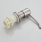 Dispenser di sapone per lavello in acciaio inossidabile 304 Prolunga della testa della pompa Tubo in silicone Dispenser di sapone per la pulizia del lavaggio delle mani del bagno, 9508N-02 Pump Head