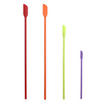 2 set 4 in 1 raschietto mini-punta in silicone per allungamento di raschietti per bottiglie cosmetiche, set di spatole per marmellata, 4 in 1 Red, 4 in 1 Black, 4 in 1 Colorful, 4 in 1 Purple, 4 in 1 Green