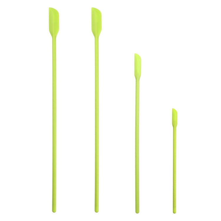 2 set 4 in 1 raschietto mini-punta in silicone per allungamento di raschietti per bottiglie cosmetiche, set di spatole per marmellata, 4 in 1 Red, 4 in 1 Black, 4 in 1 Colorful, 4 in 1 Purple, 4 in 1 Green