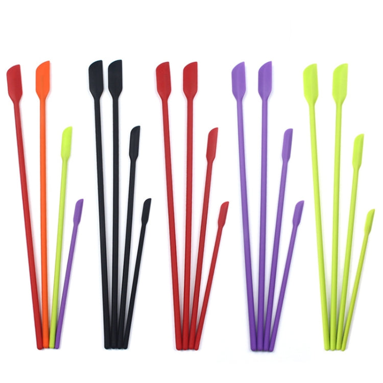 2 set 4 in 1 raschietto mini-punta in silicone per allungamento di raschietti per bottiglie cosmetiche, set di spatole per marmellata, 4 in 1 Red, 4 in 1 Black, 4 in 1 Colorful, 4 in 1 Purple, 4 in 1 Green