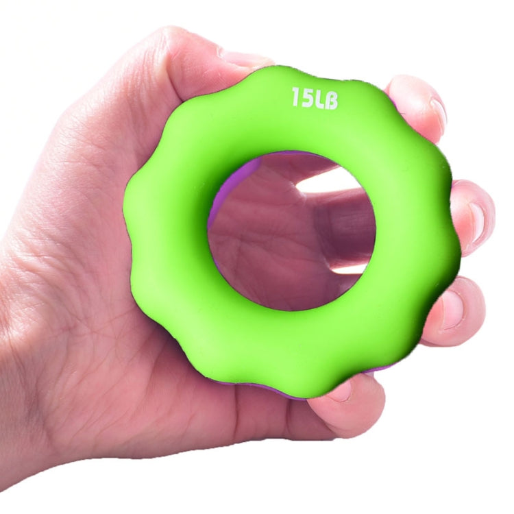 Anello per presa per esercizi con dita, dispositivo di presa per segni di dita in silicone da 2 pezzi, 15LB (Green), 35LB (Blue), 55LB (Orange), 75LB (Purple), 95LB (Gray)