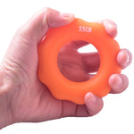 Anello per presa per esercizi con dita, dispositivo di presa per segni di dita in silicone da 2 pezzi, 15LB (Green), 35LB (Blue), 55LB (Orange), 75LB (Purple), 95LB (Gray)