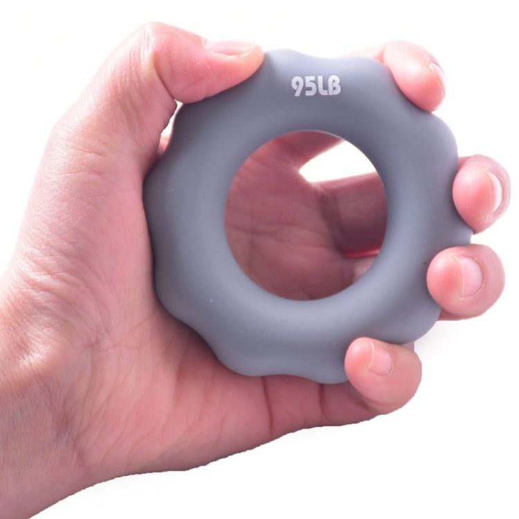Anello per presa per esercizi con dita, dispositivo di presa per segni di dita in silicone da 2 pezzi, 15LB (Green), 35LB (Blue), 55LB (Orange), 75LB (Purple), 95LB (Gray)