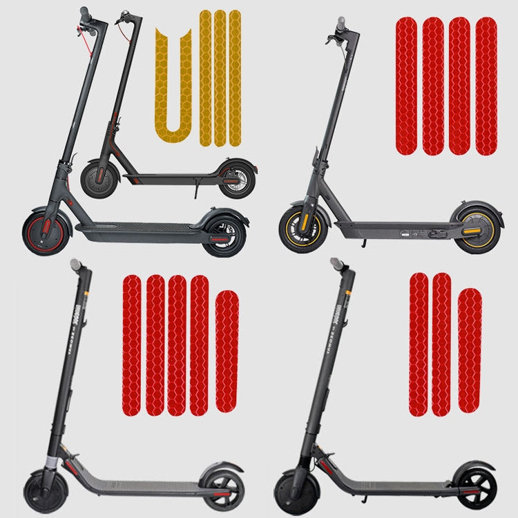 5 pezzi di adesivi per scooter Cursore riflettente Adesivo riflettente per parafango per scooter, For Xiaomi Mijia M365 / M365 Pro (White), For Xiaomi Mijia M365 / M365 Pro (Yellow), For Xiaomi Mijia M365 / M365 Pro (Blue), For Ninebot Max G30 (White) ...