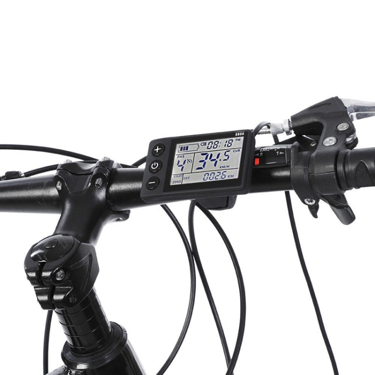 Cruscotto per bicicletta elettrica con display LCD, B Type 36V / 48V, B Type 24V / 36V