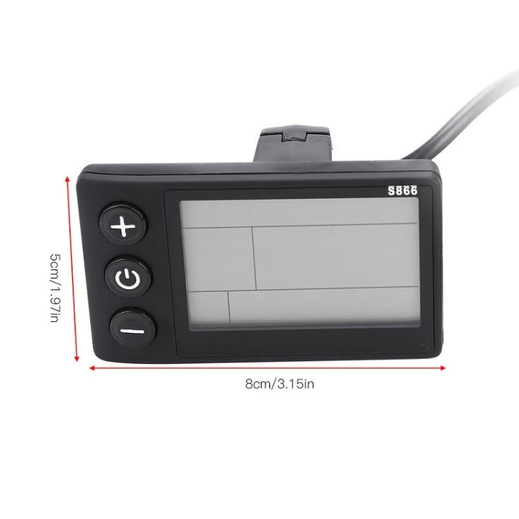 Cruscotto per bicicletta elettrica con display LCD, B Type 36V / 48V, B Type 24V / 36V