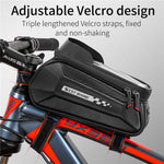WEST BIKING Borsa da 7 pollici per bici con tubo superiore e guscio rigido anteriore con touch screen Borsa per attrezzatura da guida impermeabile, YP0707261