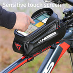 WEST BIKING Borsa da 7 pollici per bici con tubo superiore e guscio rigido anteriore con touch screen Borsa per attrezzatura da guida impermeabile, YP0707261