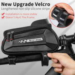 WEST BIKING Borsa da 7 pollici per bici con tubo superiore e guscio rigido anteriore con touch screen Borsa per attrezzatura da guida impermeabile, YP0707261