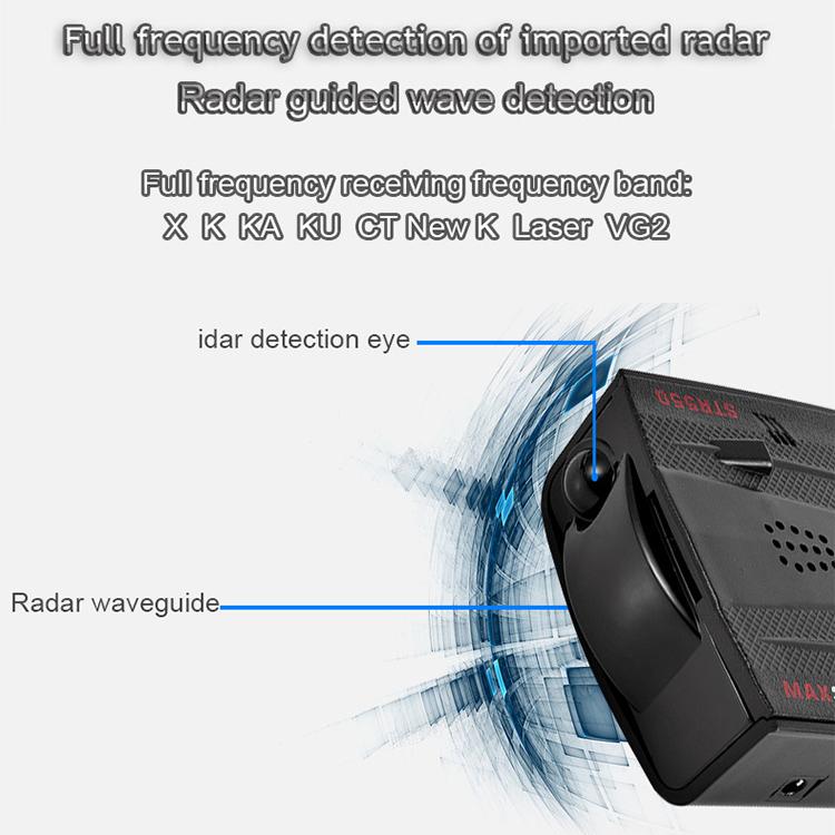 Altoparlante radar laser STR550 Altoparlante mobile per auto Supporto elettronico per cani inglese/russo, STR550
