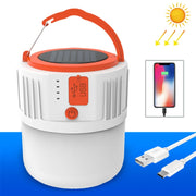 Lampada solare LED 8W con batteria ricaricabile e 5 modalità luce