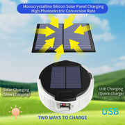Luce di campeggio 100W 37 LED con ricarica USB e solare