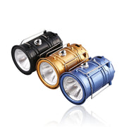 Lanterna solare ricaricabile estensibile con luce LED
