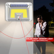 Lampada da parete solare da giardino 90 LED impermeabile
