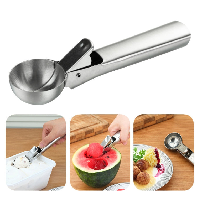 Set 4 cucchiai per gelato in acciaio inox 18 cm