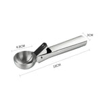 Cucchiaio per gelato in acciaio inossidabile da 4 pezzi, 4 PCS Stainless Steel