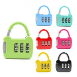 6 pezzi Xmm-8007 Mini piccolo lucchetto con password digitale in metallo per gatti dei cartoni animati, Mix Color Random Delivery