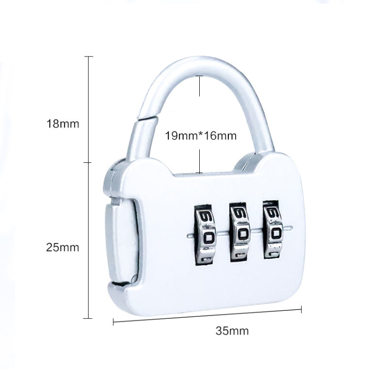 6 pezzi Xmm-8007 Mini piccolo lucchetto con password digitale in metallo per gatti dei cartoni animati, Mix Color Random Delivery