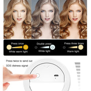 Luce di riempimento LED XJ17 con anello luminoso per smartphone