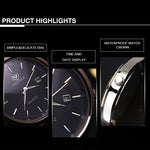 Orologio da uomo con orologio al quarzo luminoso YAZOLE 308