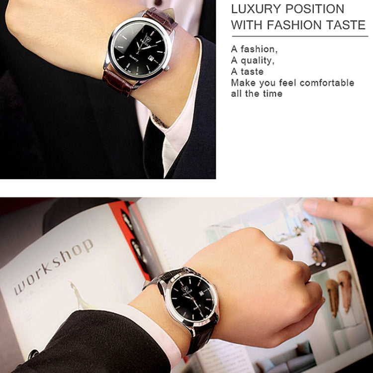 Orologio da uomo con orologio al quarzo luminoso YAZOLE 308