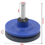 6 pezzi di mola per affilare l'affilatrice elettrica industriale per falciatrice, testa di molatura resistente all'usura, Plastic Blue, Plastic Black, Plastic Cyan, Plastic Red, Plastic Orange, Plastic Dark Blue, Metal