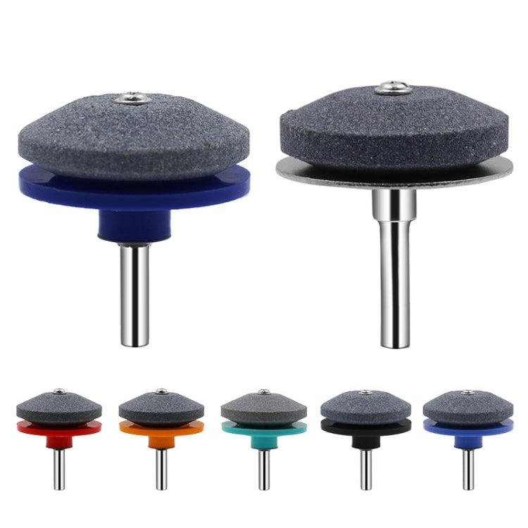 6 pezzi di mola per affilare l'affilatrice elettrica industriale per falciatrice, testa di molatura resistente all'usura, Plastic Blue, Plastic Black, Plastic Cyan, Plastic Red, Plastic Orange, Plastic Dark Blue, Metal