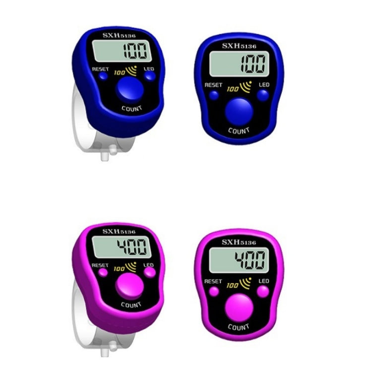 Contatore elettronico luminoso a LED da 4 pezzi con funzione di promemoria sonoro dopo cento consegne di colori casuali, 4PCS Luminous