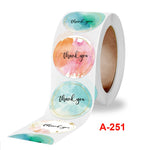 Adesivo sigillante rotondo da 10 rotoli Adesivo di ringraziamento Adesivo decorativo regalo artigianale, 2.5cm / 1 Inch, 3.8cm / 1.5 Inch