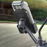 Staffa per telefono cellulare per navigazione bicicletta moto HW-68, Stile:, Round Handlebar, Rearview Mirror, U-shaped Handlebar