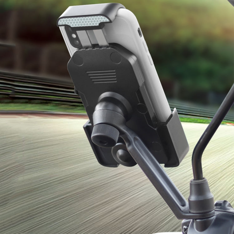 Staffa per telefono cellulare per navigazione bicicletta moto HW-68, Stile:, Round Handlebar, Rearview Mirror, U-shaped Handlebar