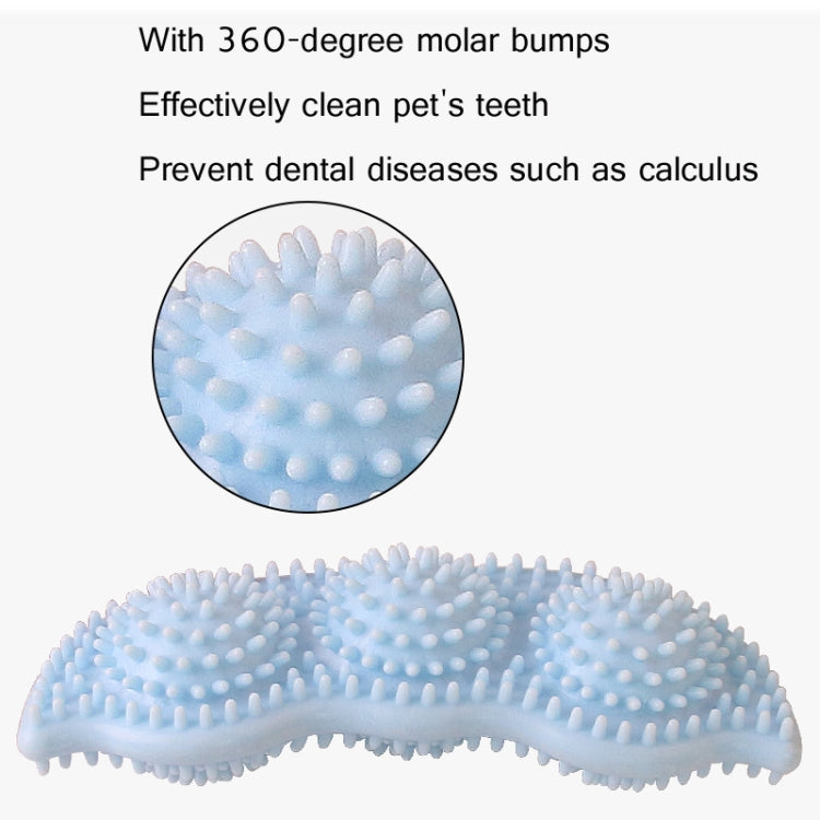 5 pezzi di denti da masticare in TPR per cani, giocattolo interattivo per addestramento, resistente ai morsi, Blue, Green, Light Pink