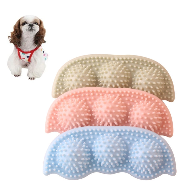 5 pezzi di denti da masticare in TPR per cani, giocattolo interattivo per addestramento, resistente ai morsi, Blue, Green, Light Pink