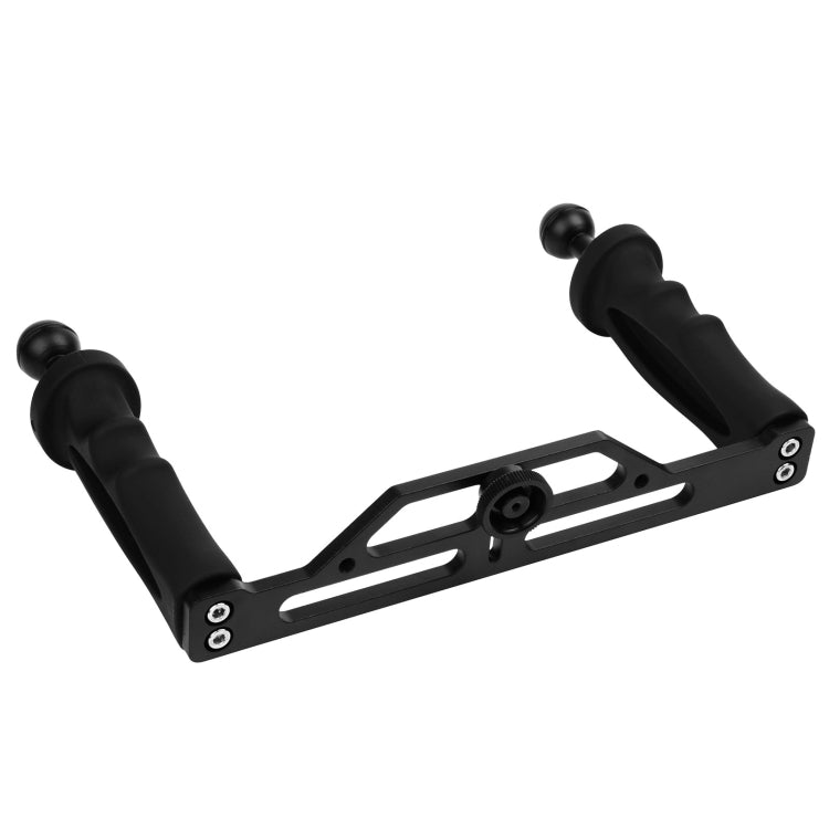 XTGP324A Stabilizzatore per vassoio in alluminio a doppia impugnatura per custodie per fotocamere subacquee