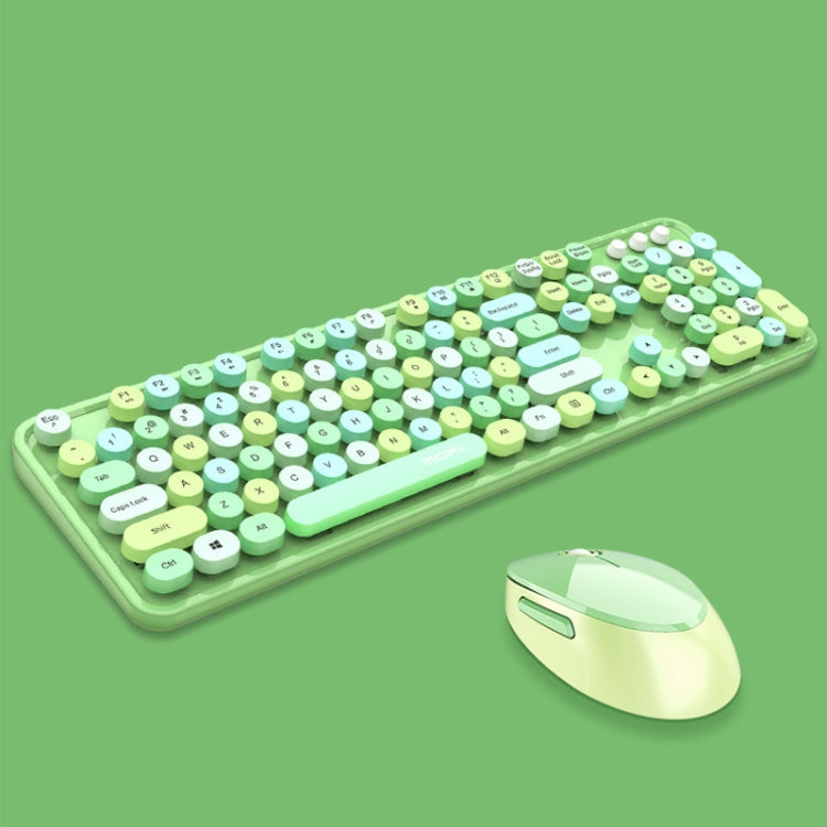 Mofii Sweet Set tastiera e mouse wireless Set tastiera punk per ragazze da ufficio, Lipstick Mixed Version, Pink Mixed Version, Green Mixed Version, Blue Mixed Version, Black Ordinary Version, White Ordinary Version, White Green Ordinary Version�������...