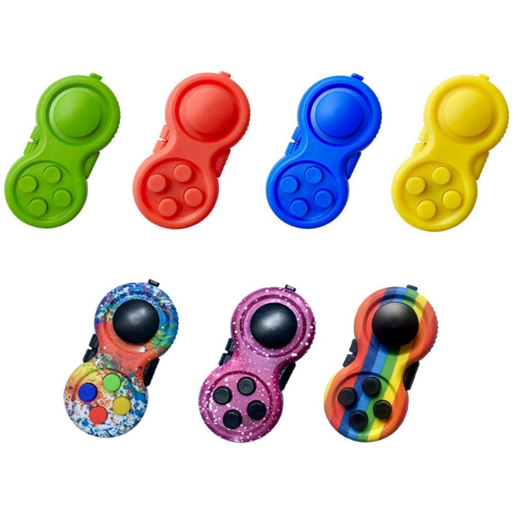 Giocattolo di decompressione con maniglia per gioco di decompressione da 3 pezzi, Pure Blue, Pure Yellow, Pure Green, Pure Red, Doodle, Star Purple, Rainbow Color
