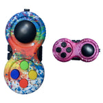 Giocattolo di decompressione con maniglia per gioco di decompressione da 3 pezzi, Pure Blue, Pure Yellow, Pure Green, Pure Red, Doodle, Star Purple, Rainbow Color