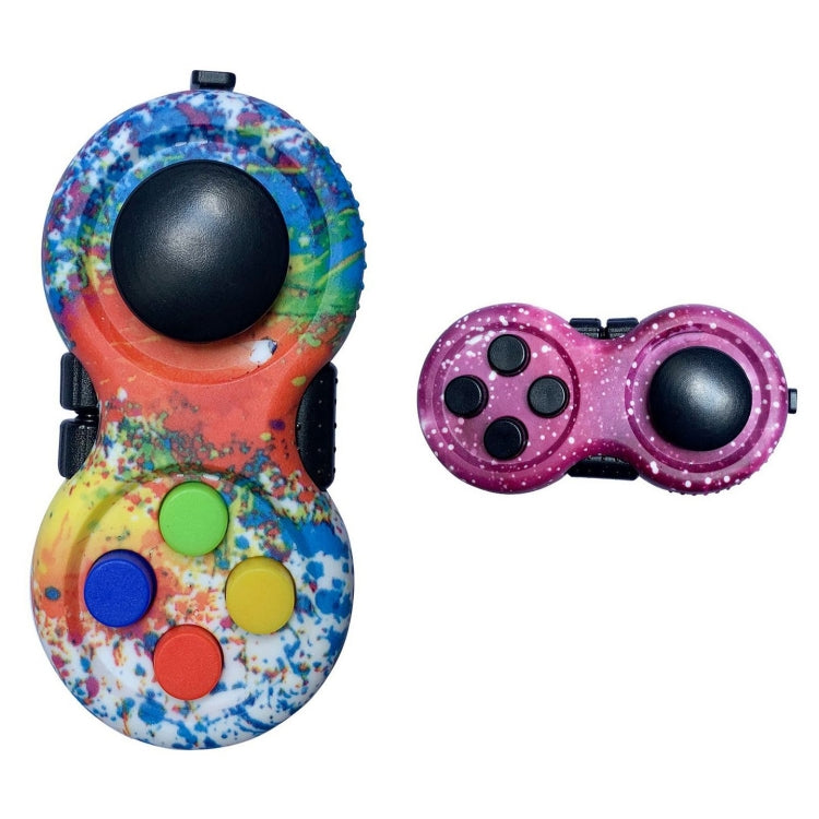 Giocattolo di decompressione con maniglia per gioco di decompressione da 3 pezzi, Pure Blue, Pure Yellow, Pure Green, Pure Red, Doodle, Star Purple, Rainbow Color