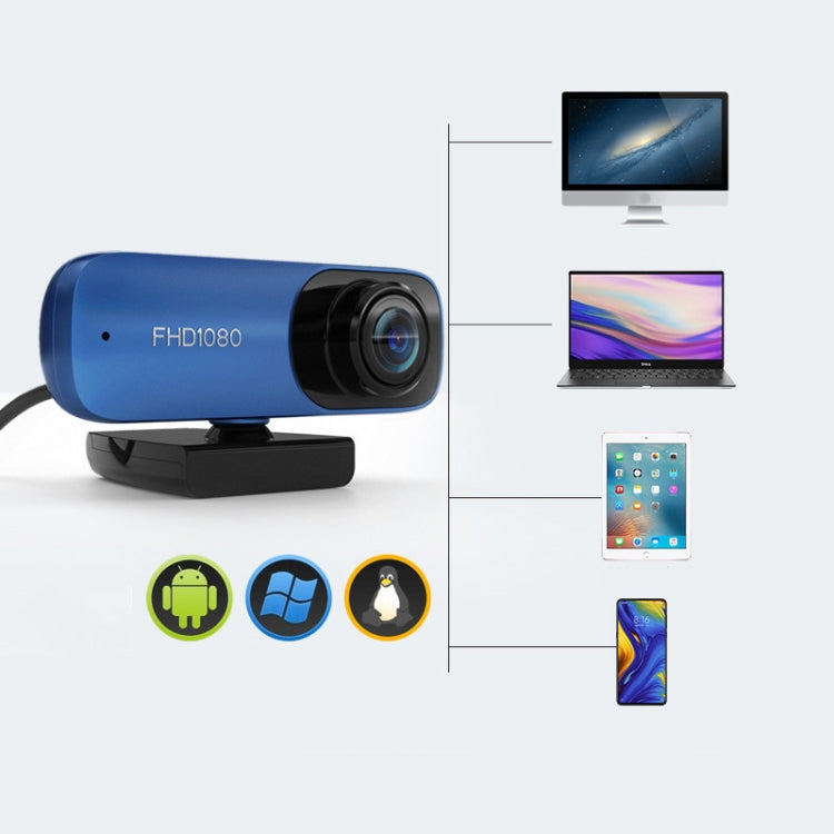 Telecamera per computer live HD con interfaccia USB FHD 1080P da 8 milioni di pixel, C80-30FPS Autofocus