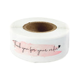 Etichetta adesiva rettangolare con 10 rotoli di ringraziamento, F106, F107, F108 White
