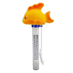 K-1020D Termometro da piscina per pesci in oro giallo cartone animato Misuratore della temperatura dell'acqua della piscina, Gold Fish