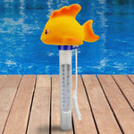 K-1020D Termometro da piscina per pesci in oro giallo cartone animato Misuratore della temperatura dell'acqua della piscina, Gold Fish