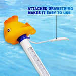 K-1020D Termometro da piscina per pesci in oro giallo cartone animato Misuratore della temperatura dell'acqua della piscina, Gold Fish