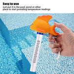 K-1020D Termometro da piscina per pesci in oro giallo cartone animato Misuratore della temperatura dell'acqua della piscina, Gold Fish
