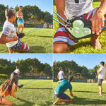 Lanciatore di palloncini d'acqua all'aperto Elastico per 3 persone Bomba Giocattoli per feste in spiaggia, Line Length 1.5m, Line Length 2.1m, Line Length 0.7m